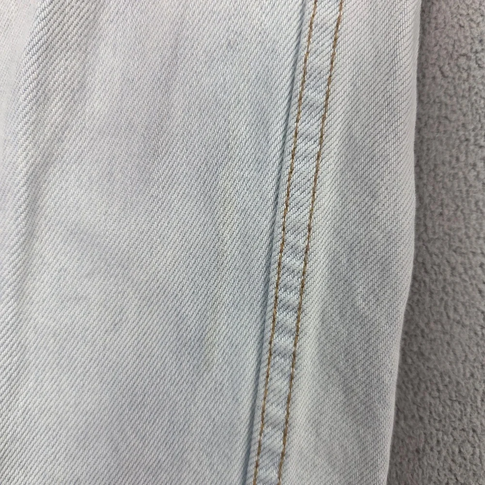 Vintage Levis 501 Jeans Mens Light Blue Straight Made USA Stains Fits 32x34 Flaw